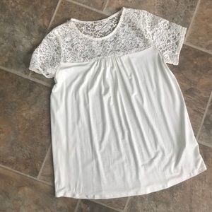 White Lace Top NWOT